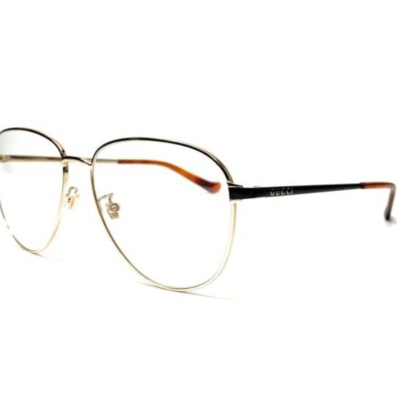 Gucci Men's Black and Gold Eyeglasses! - Picture 1 of 3
